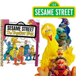 Vintage 70s Sesame Street 'The Together Book' Children's Little Golden Book